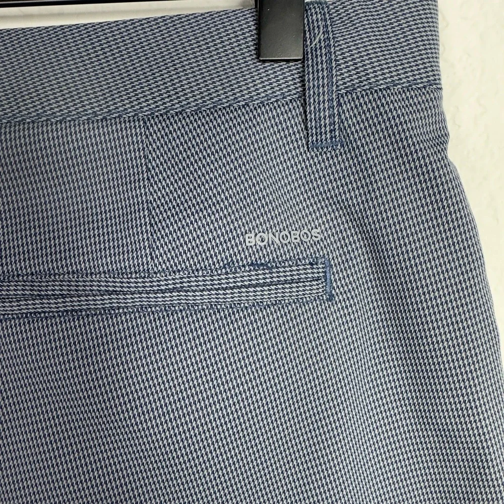 Bonobos Golf Pants Mens 33/30 Gray‎ Houndstooth Straight Performance Athleisure